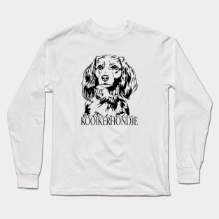 Funny Proud Nederlandse Kooikerhondje dog portrait Long Sleeve T-Shirt